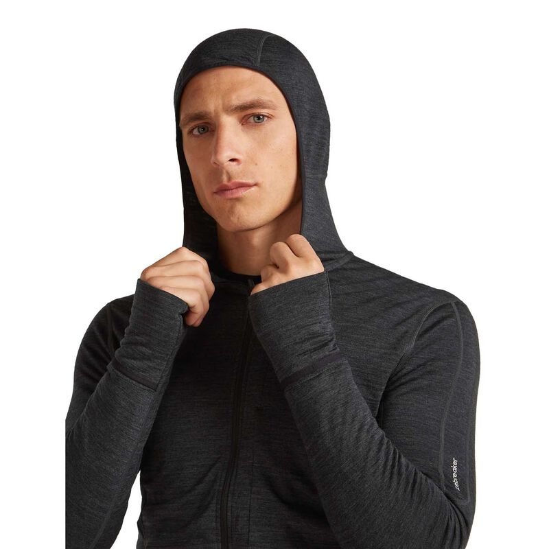 Icebreaker M Merino Blend 200 RealFleece Descender LS Zip Hoodie image number 10